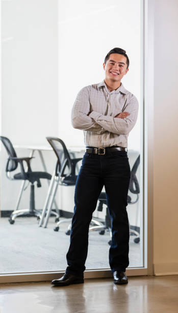 istock Young Vietnamese businessman in office 1138073556
