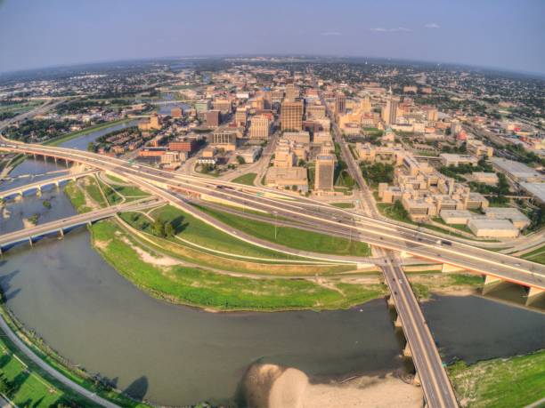 Aerial View of Dayton, Ohio in Summer Aerial View of Dayton, Ohio in Summer dayton ohio photos stock pictures, royalty-free photos & images