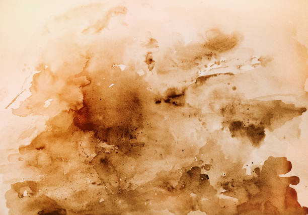 istock Sepia/ brown watercolor background 1138081648