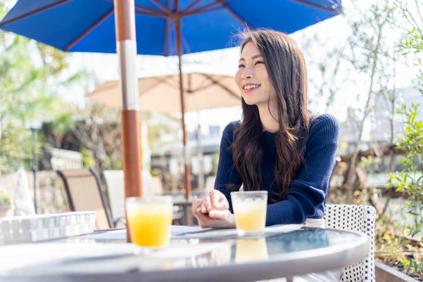 istock Woman Spending Holiday At Cafe On Open Terrace 1138085876