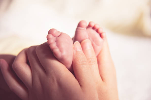 istock Newborn baby foot massage 1138089799