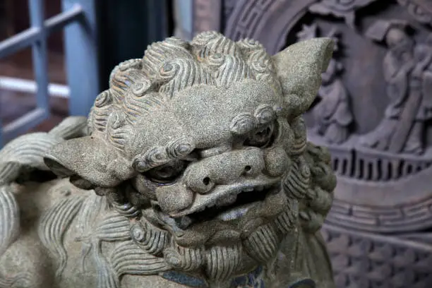 stone-carving lion