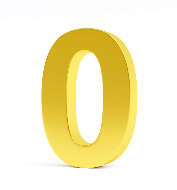 istock Golden number 0, isolated on white. Collection. 1138096765