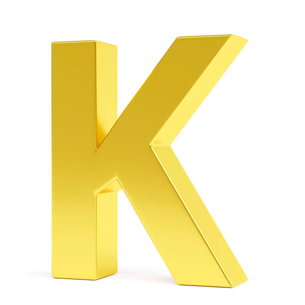 istock Golden letter K. Collection. 1138096989