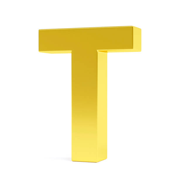 istock Golden letter T. Collection. 1138097027