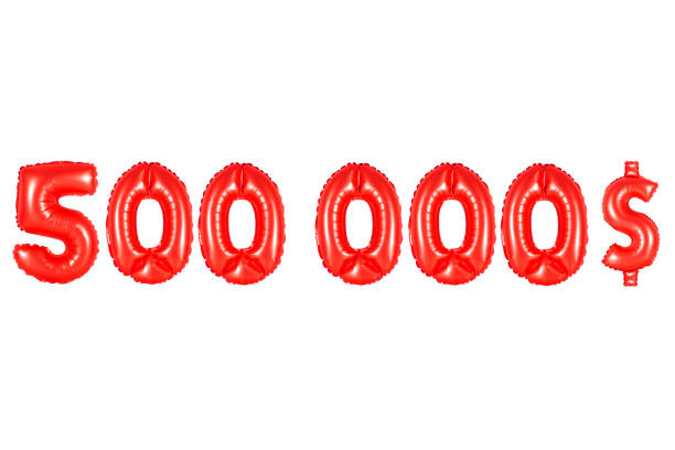 ballons de l'alphabet rouge, 500 000 dollars - five thousand photos et images de collection