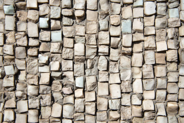 istock Texture of colored stone mosaic on the wall 1138099005