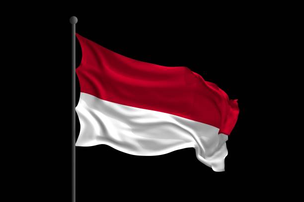 istock Waving flag of Indonesia. 3D rendering 1138102241