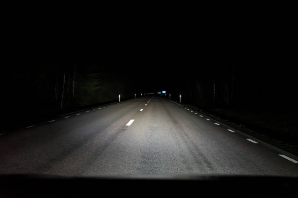 istock auxiliary lamps lighting up the dark road 1138102631