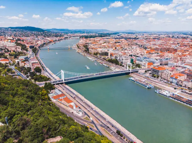 Photo of panoramic view of budapest in summer time