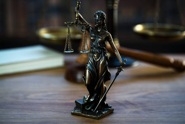 istock Law and Justice concept image.  Old court library 1138107719