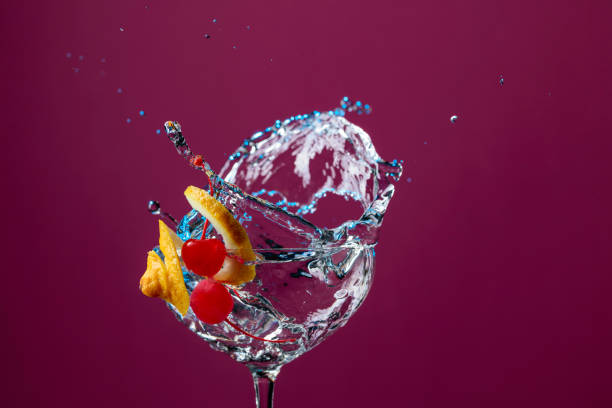 istock Cocktail in glass with splashes. 1138108449