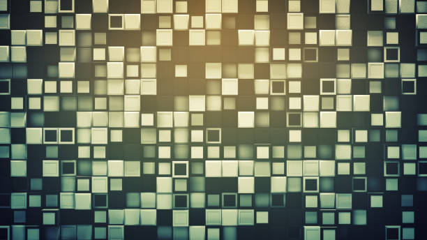 istock Tile of boxes abstract background 3D illustration 1138112249