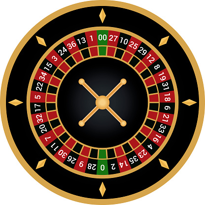 casino roulette wheel isolated on white background vector illustration - Vector