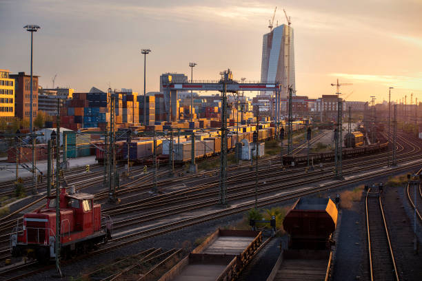 istock Railway Lines and Freight Station in Frankfurt 1138124145