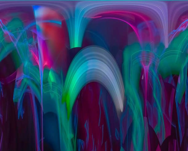 istock abstract digital fractal, fantasy design render, 1138124414