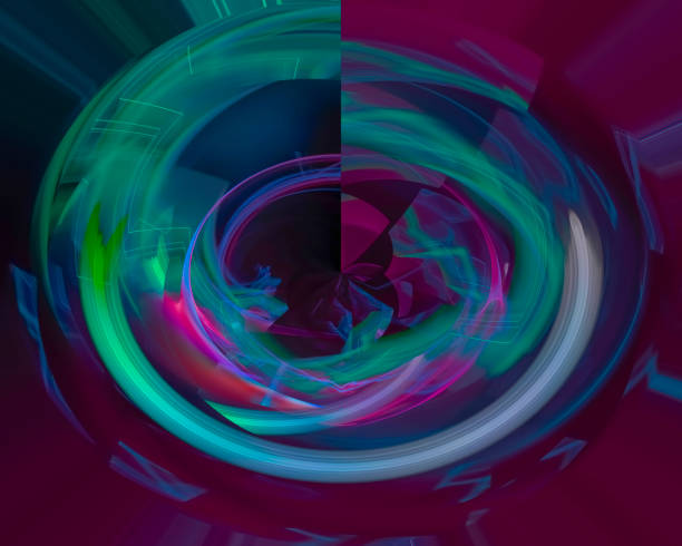 istock abstract digital fractal, fantasy design render, 1138124417