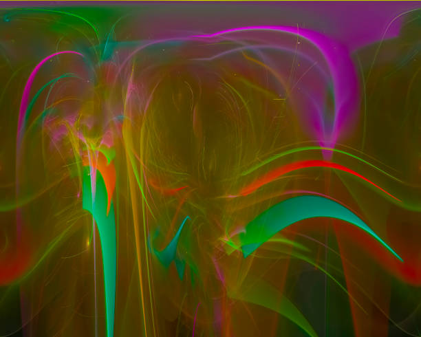 istock abstract digital fractal, fantasy design render, 1138124486