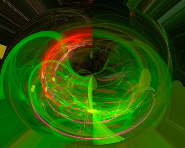 istock abstract digital fractal, fantasy design render, 1138125326