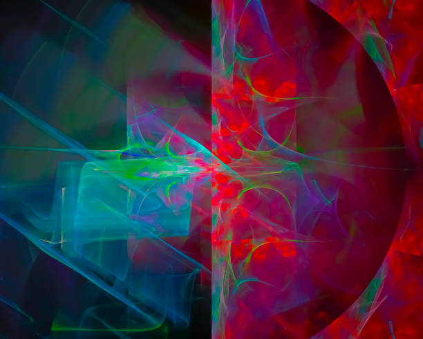 istock abstract digital fractal, fantasy design render, 1138125340