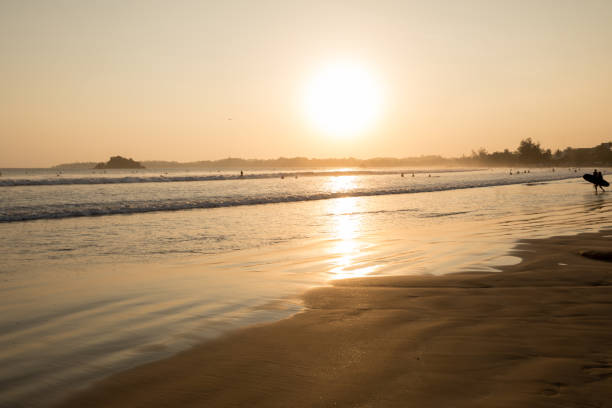 istock Beautiful sunset on seaside beach 1138126634