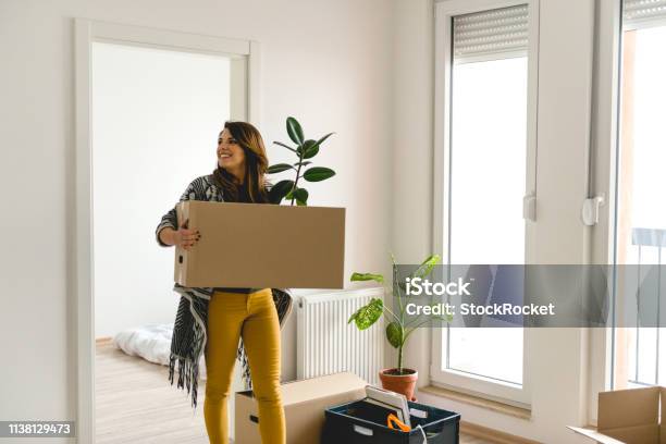Moving Into A New Apartment Stock Photo - Download Image Now - Moving House, Home Ownership, Apartment