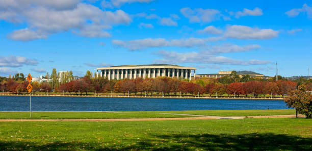 istock Lake Burley Griffin surrounding central Canberra, ACT, Australia 1138129684