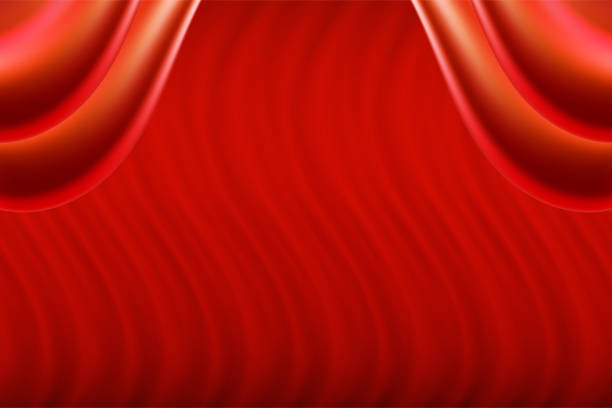istock soft and smooth red background for cosmetic or skincare ad. 1138130380