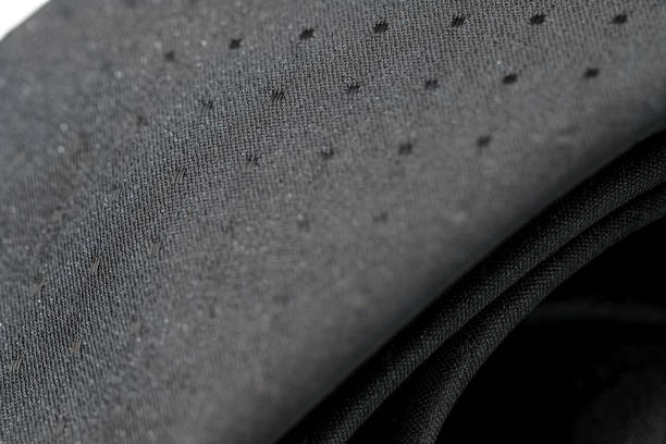 istock Close up of a black tie with spots folded 1138132580