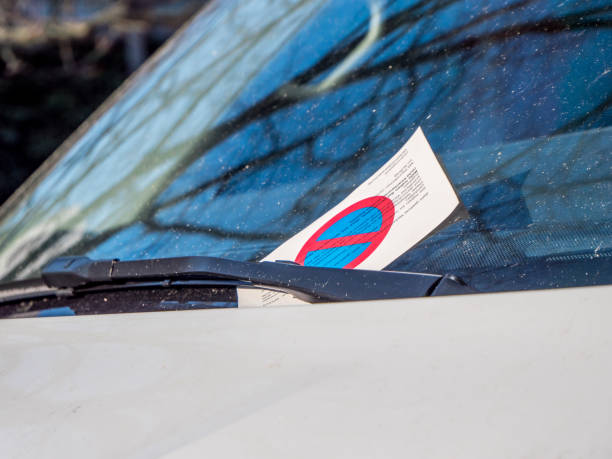 Traffic ticket on the car