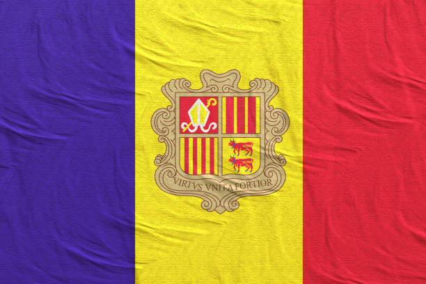 istock Andorra flag waving 1138134266