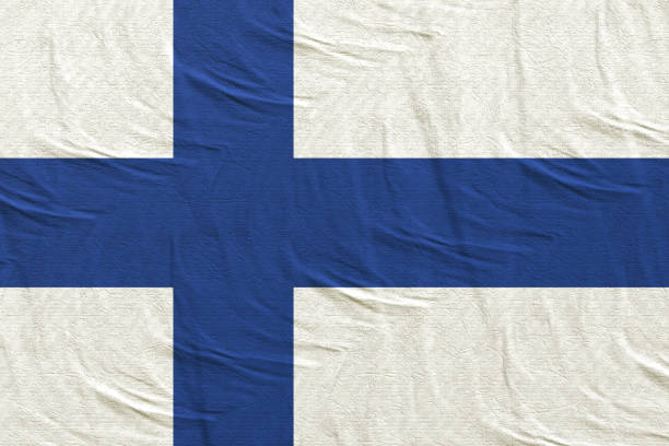 istock Finland flag waving 1138134523