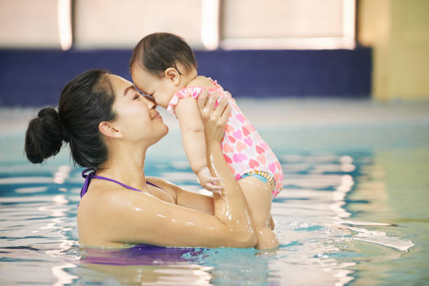 I'm glad we signed up for swimming class