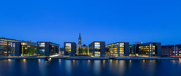 istock Copenhagen Harbour Panorma at night 1138136434
