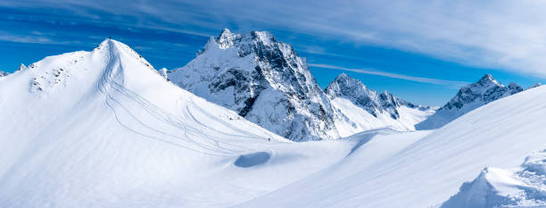 istock Panorama of snow mountain 1138136436