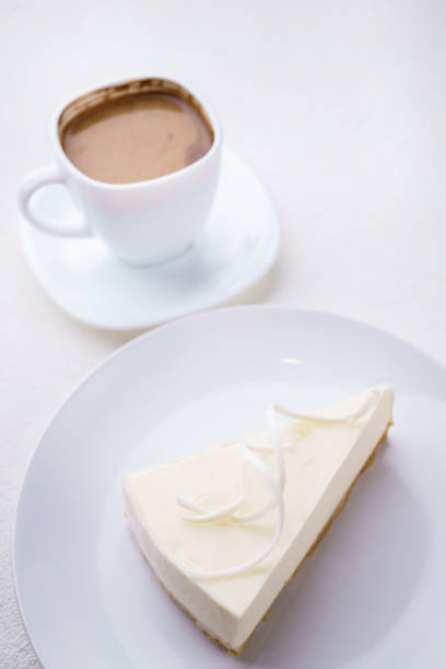 istock New York cheesecake and coffee on white background 1138137696