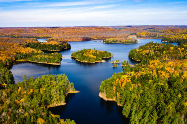istock Lake and forest in autumn 1138137800