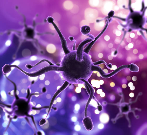 istock 3D medical background with virus strands 1138138157