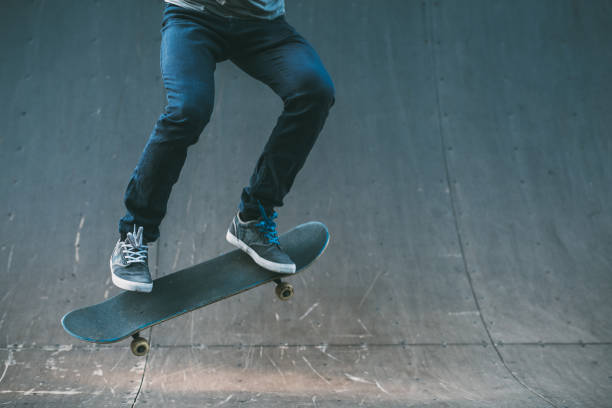 istock urban man hobby skateboarding leisure trick park 1138142628