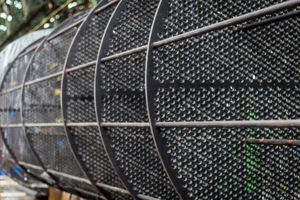 steel tubes of the heat exchanger, the water heater in the boiler as background at fabrication industrial steel tubes of the heat exchanger, the water heater in the boiler as background at fabrication industrial firebox steam engine part stock pictures, royalty-free photos & images