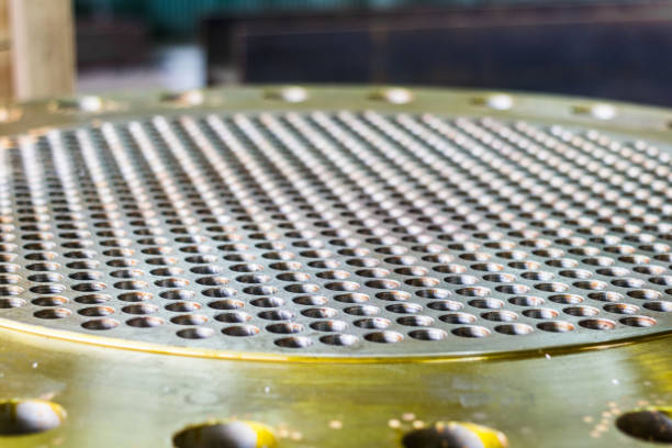istock Tube sheet and frank for pressure vessel 1138142953