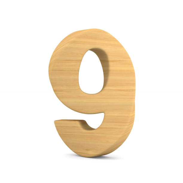 istock Number nine on white background. Isolated 3D illustration 1138145923