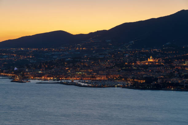istock Italian Riviera, Sanremo by night 1138146042