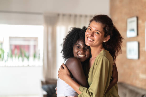 istock Lesbian couple at home 1138148753