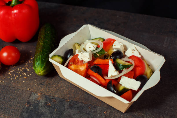 istock Fresh Greek salad in a bowl 1138150931