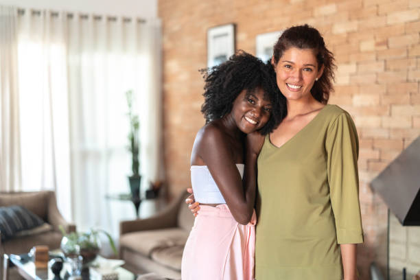 istock Lesbian couple at home 1138150985