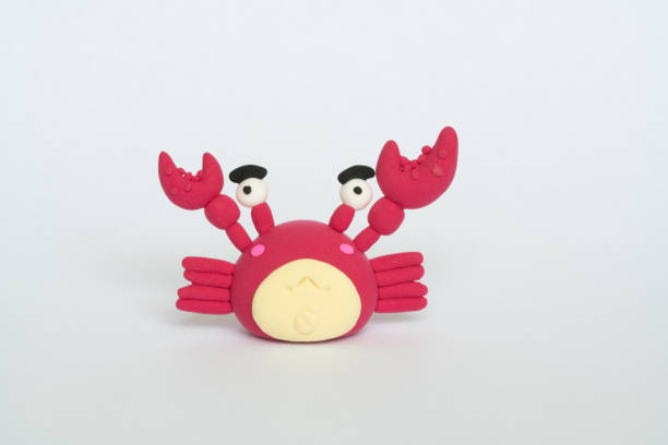 istock Colorful plasticine clay crab 1138158387