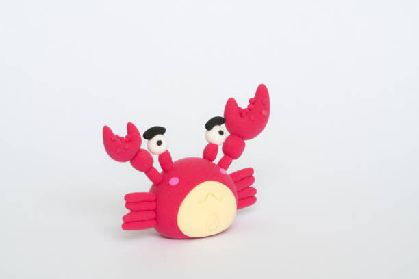 istock Colorful plasticine clay crab 1138158461