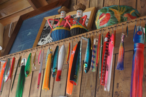 istock Brightly coloured fishing lures caribbean 1138160092