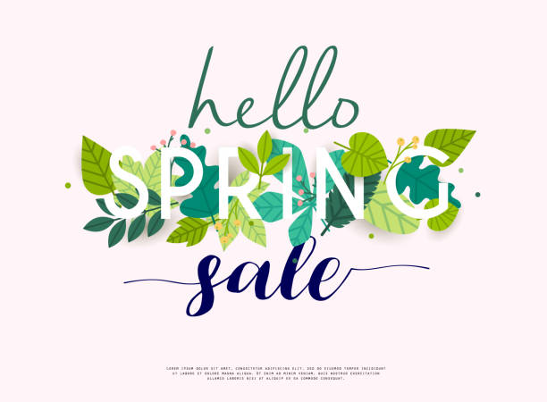 Sale Banner with flowers, Poster, Flyer. Vector illustration. Sale Banner with flowers, Poster, Flyer. Vector illustration. spring stock illustrations